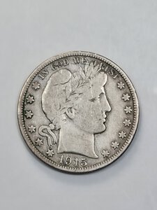 obverse: 1/2 DOLLARO 1915 D USA BB