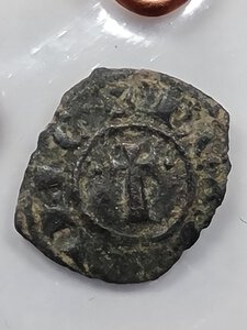 obverse: DENARO CARLO I D ANGIò 1266-1278 MB (RR)