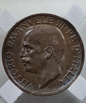 obverse: 10 CENTESIMI 1920 VITTORIO EMANUELE III ROMA QFDC