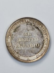 reverse: MEDAGLIA AL MERITO AGRARIO 1900-1943 OPUS SPERANZA BB/SPL