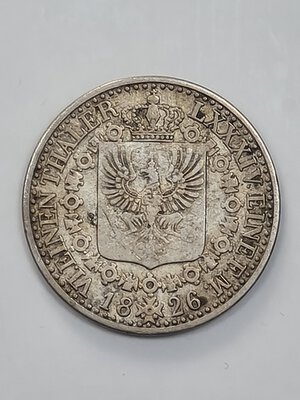 reverse: 1/6 TALLERO 1826 a GERMANIA PRUSSIA BB 