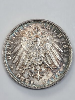 reverse: 3 MARCHI 1911 d GERMANIA SPL/QFDC