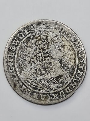 obverse: 15 KREUZER 1659 AUSTRIA-LEGNICA E BRZEG B (RR )