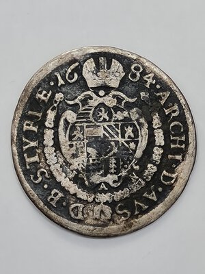 reverse: 6 KREUZER 1684 AUSTRIA B (NC)