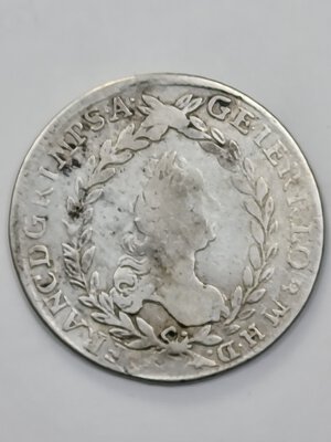 obverse: 20 KREUZER 1758 AUSTRIA B