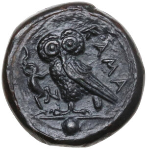 reverse: Kamarina. AE Onkia, 425-405 BC
