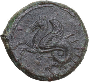 reverse: Syracuse. Dionysios I to Dionysios II. AE Hemilitron, c. 375-344 BC