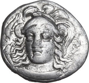 obverse: Syracuse. Timoleon and the Third Democracy (344-317 BC). AR Hemidrachm