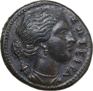 obverse: Syracuse. Agathokles (317-289 BC). AE Litra, c. 295 BC