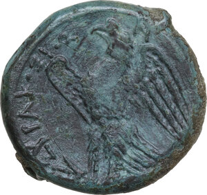 reverse: Syracuse. Hiketas (287-278 BC). AE 23 mm