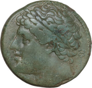 obverse: Syracuse. Hieron II (274-215 BC). AE 26 mm