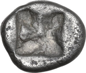 reverse: Thraco-Macedonian Region, Siris. AR Trihemiobol or 1/8 Stater, circa 500-490 BC. Siris