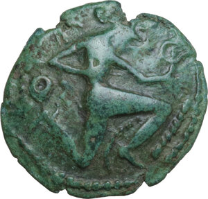 obverse: Belgic Gaul. Veliocassi or Bellovaci. AE 19.5 mm, c. 55-30 BC