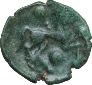 reverse: Belgic Gaul. Veliocassi or Bellovaci. AE 19.5 mm, c. 55-30 BC
