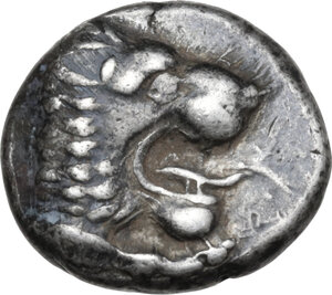 obverse: Caria, Knidos. AR Drachm, 411-394 BC