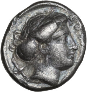 reverse: Caria, Knidos. AR Hemidrachm, Uncertain magistrate, c. 380-360 BC