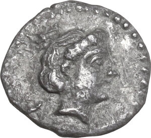 obverse: Cilicia, Nagidos. AR Obol, c. 400-380 BC