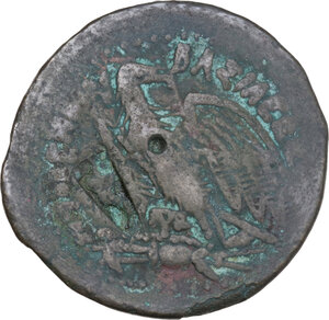 reverse: Egypt, Ptolemaic Kingdom. Ptolemy IV Philopator (221-205 BC). AE 38 mm, Alexandria mint
