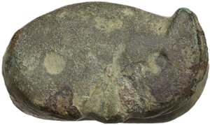 reverse: Aes Premonetale. Aes Formatum. AE cast Knucklebone (Astragalus), 6th-4th century BC