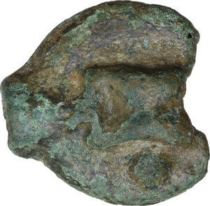 obverse: Dioscuri/Mercury series. AE Cast Uncia, c. 280-276 BC