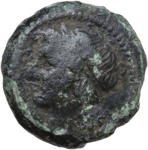 obverse: Anonymous. AE Litra. Campanian mint (?), after 283 BC