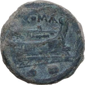 reverse: Anonymous semilibral series. AE Sextans, Campanian mint (Capua/Cales), 217-216 BC