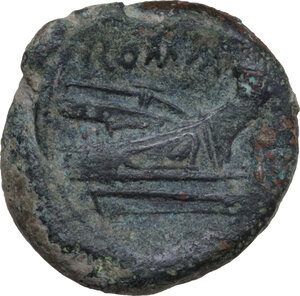 reverse: Anonymous semilibral series. AE Semuncia, Campanian mint (Capua/Cales), 217-216 BC