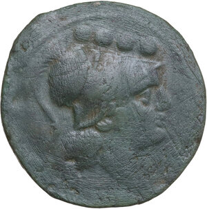 obverse: Anonymous post-semilibral series. AE Triens, Campanian mint (Cales), 214 BC