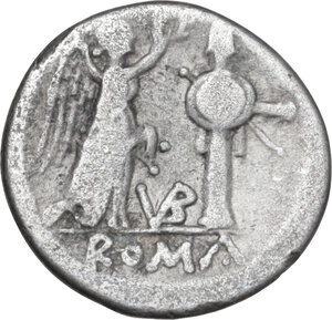 reverse: VB series. AR Victoriatus, uncertain Samnite mint (Beneventum?), 212 BC