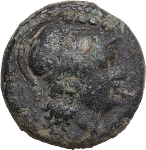 obverse: Q series. AE Triens. South East Italy c. 211-210 BC