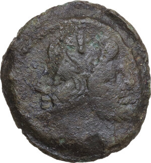 obverse: L. Saufeius. AE As, c. 152 BC