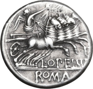 reverse: L. Opimius. AR Denarius, 131 BC
