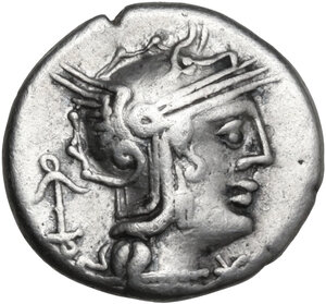 obverse: Sex. Julius Caesar. AR Denarius, 129 BC