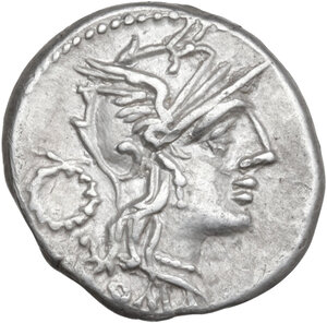obverse: T. Cloelius. AR Denarius, 128 BC