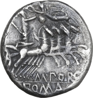 reverse: M. Porcius Laeca. AR Denarius, 125 BC