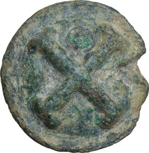 obverse: Northern Apulia, Luceria. Light series. AE Cast Quincunx, c. 217-212 BC