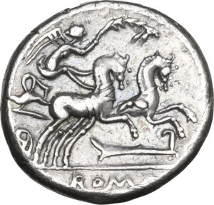 reverse: M. Cipius M.f. AR Denarius, 115 or 114 BC