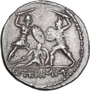 reverse: Q. Thermus M.f. AR Denarius, 103 BC