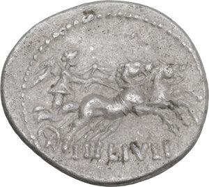 reverse: L. Julius. AR Denarius, 101 BC
