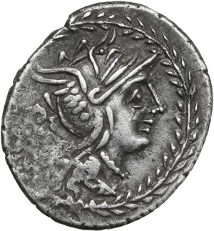 obverse: Mn. Lucilius M.f. AR Denarius, 101 BC