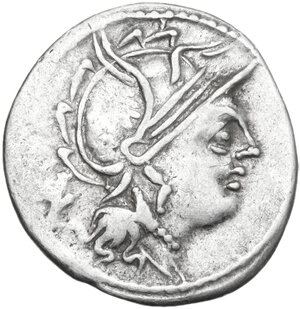 obverse: M. Servilius C.f. AR Denarius, 100 BC