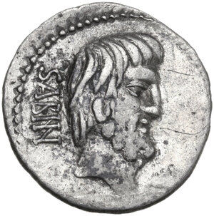 obverse: L. Titurius L.f. Sabinus. AR Denarius, Rome mint, 89 BC