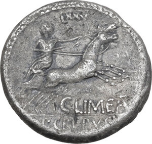 reverse: L. Censorinus, P. Crepusius and C. Limetanus. AR Denarius, 82 BC