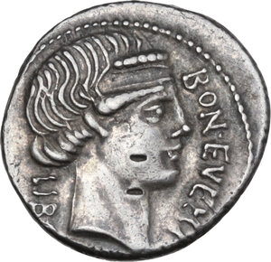 obv: L. Scribonius Libo. AR Denarius, Rome mint, 62 BC