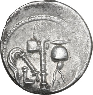 reverse: Caius Julius Caesar. AR Denarius, mint moving with Caesar, 49-48 BC