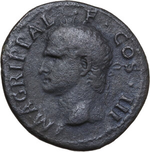 obverse: Agrippa (died 12 BC). AE As. Rome mint. Struck under Caligula, 37-41