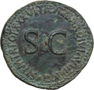 reverse: Tiberius (14-37). AE Sestertius, Rome mint, 34-35