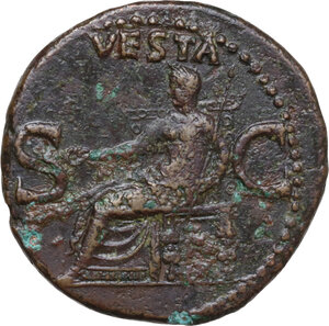 reverse: Gaius (Caligula) (37-41). AE As, Rome mint, 37-38