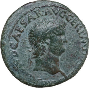 obverse: Nero (54-68). AE As, c. 63 AD