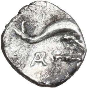 reverse: Southern Apulia, Tarentum. AR Litra, 325-280 BC